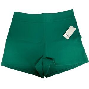 Bar III Shorts Ipanema Forest Rain Green Side Zipper Two Front Pockets Size 6